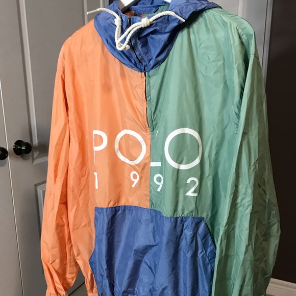 ✖️SOLD✖️Men’s Polo Pastel Colour Block Windbreaker - Picture 2 of 4